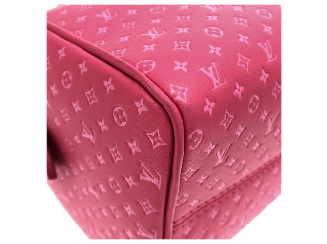 Bolsa de ombro Louis Vuitton Nanogram Speedy Bandoulière 20cm Marrom Rosa - vista 2