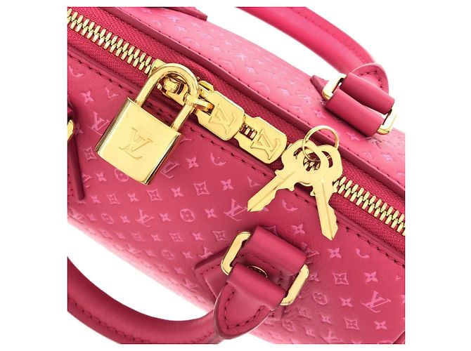 Bolsa de ombro Louis Vuitton Nanogram Speedy Bandoulière 20cm Marrom Rosa - vista 4