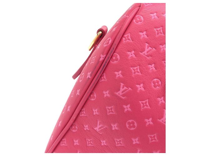 Bolsa de ombro Louis Vuitton Nanogram Speedy Bandoulière 20cm Marrom Rosa - vista 5