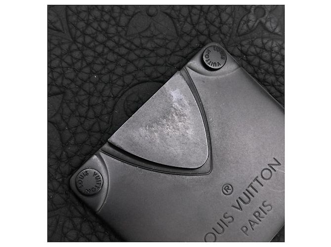 Louis Vuitton Taurillon Monogram S-Lock Vertical Wallet Schwarz - Ansicht 6
