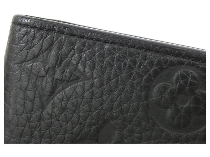 Portafoglio Louis Vuitton Taurillon Monogram Brazza Nero - vista 3