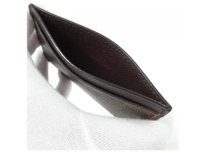 Tarjetero Damier Louis Vuitton Castaño - vista 3