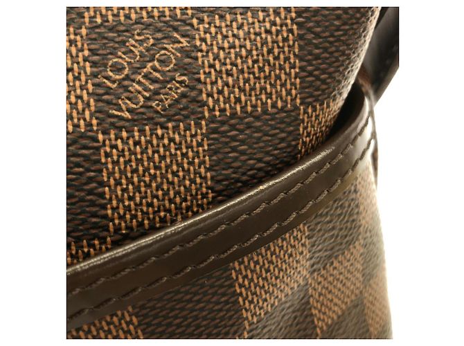Borsa a Spalla Louis Vuitton Damier Bloomsbury PM Marrone - vista 4