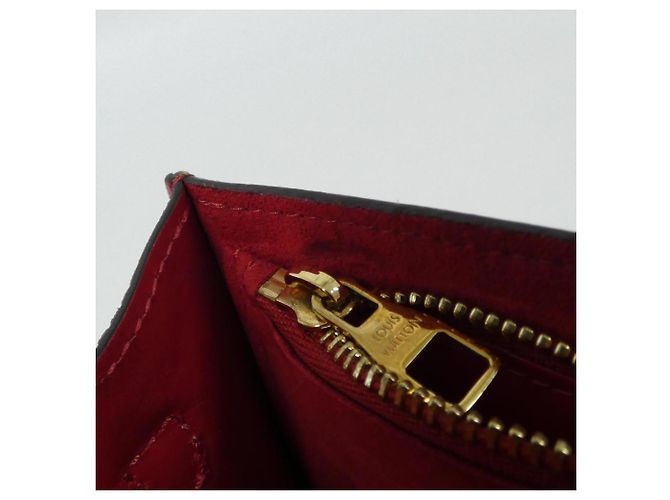 Louis Vuitton Damier Portefeuille Croisette Chain Wallet Marrone - vista 10