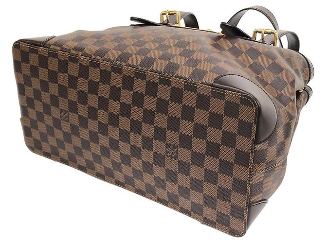 Borsa Louis Vuitton Damier Hampstead MM Marrone - vista 3