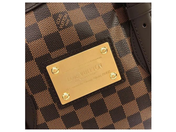 Borsa Louis Vuitton Damier Hampstead MM Marrone - vista 4