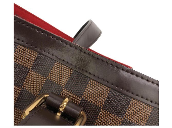 Borsa Louis Vuitton Damier Hampstead MM Marrone - vista 5