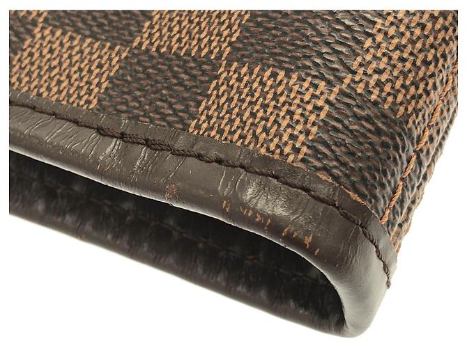 Borsa Louis Vuitton Damier Neverfull MM Marrone - vista 4