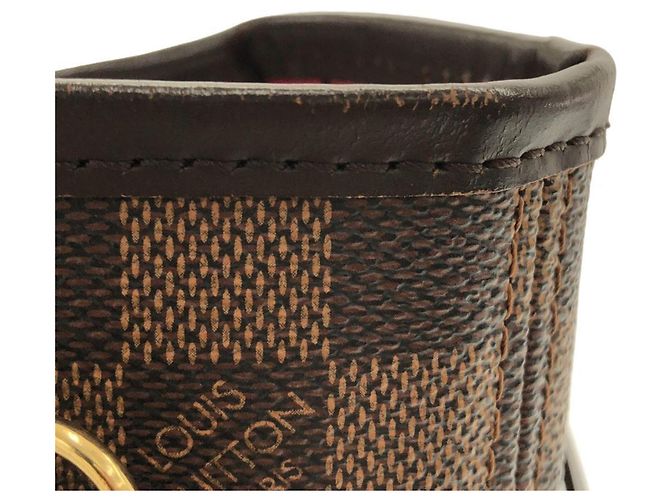 Borsa Louis Vuitton Damier Neverfull PM Marrone - vista 4