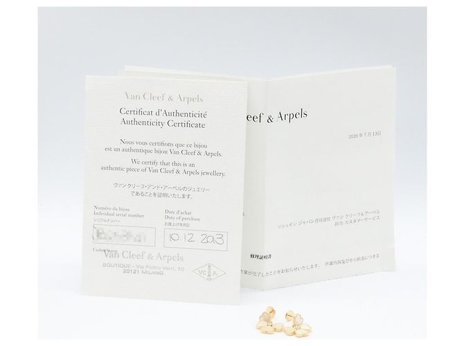 Van Cleef & Arpels Sweet Alhambra Effeage Ohrringe Weiß Golden - Ansicht 6