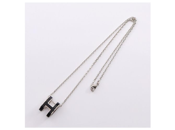 Hermès Collar POP H Hermes Negro Plata - vista 2