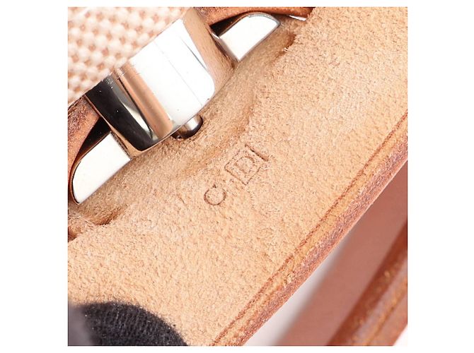 Hermès 2-Way Handtasche Hermes Herbag PM Ecru Natural Braun Roh - Ansicht 5