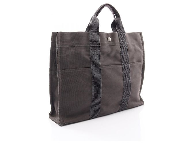 Hermès Borsa Tote Hermes Herline MM Marrone - vista 2