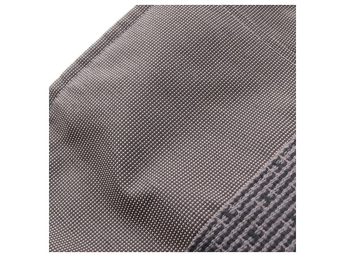 Hermès Hermes Herline GM Tote Bag aus grauer Canvas Braun - Ansicht 8