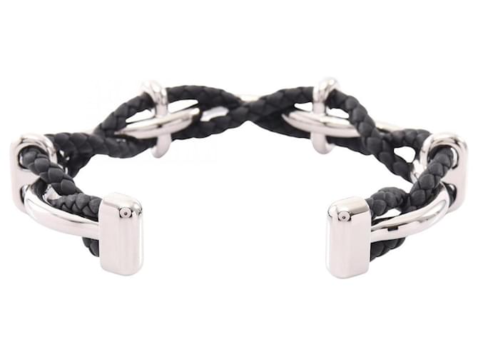 Hermès Pulsera Ege Hermes Negro Plata - vista 2