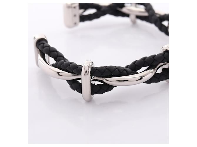 Hermès Pulsera Ege Hermes Negro Plata - vista 6