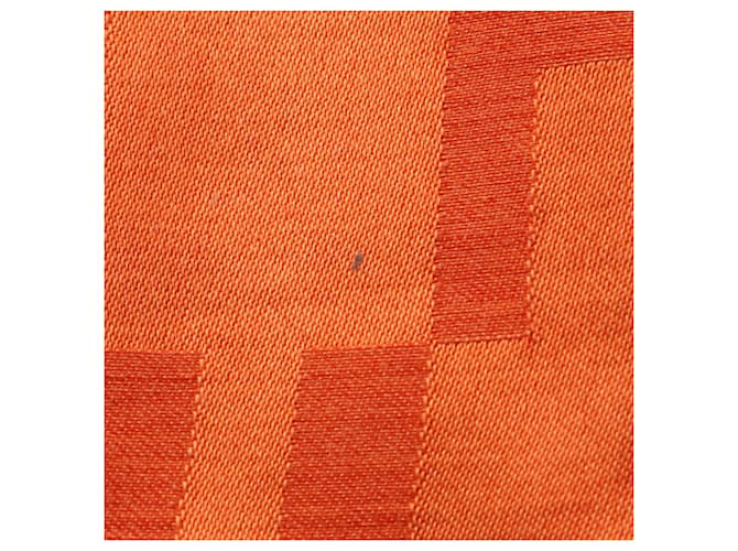 Stola in seta e lana arancione Hermès - vista 5