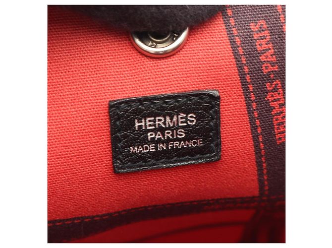 Hermès Borsa Tote Hermes Garden Party PM Nero Crudo - vista 4