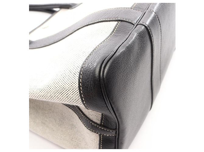 Hermès Borsa Tote Hermes Garden Party PM Nero Crudo - vista 6