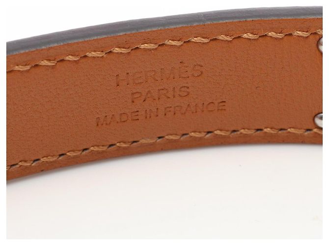 Hermès Kelly Gürtel Schwarz Silber - Ansicht 4