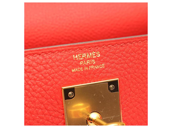 Hermès Borsa Hermes Kelly 28 Rosso - vista 4