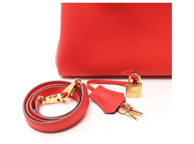 Hermès Borsa Hermes Kelly 28 Rosso - vista 6