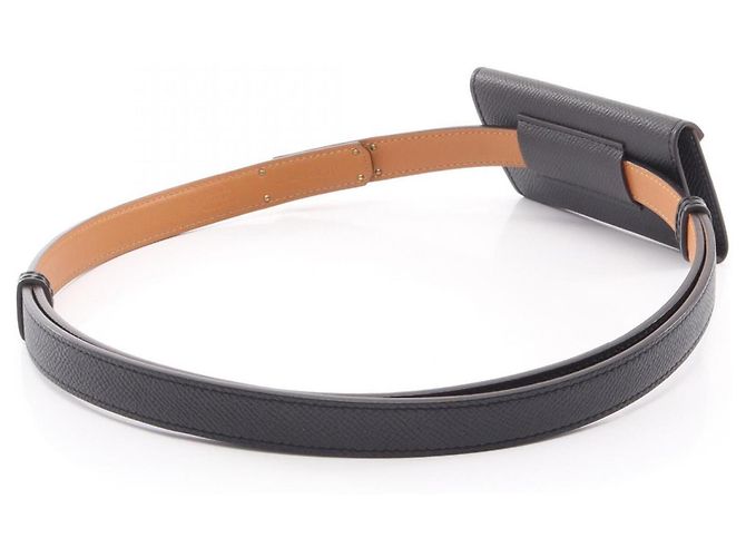 Hermès Hermes Kelly Pocket 18 Belt Schwarz Golden - Ansicht 2
