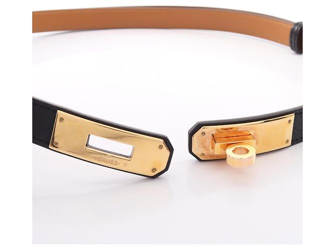 Hermès Hermes Kelly Pocket 18 Belt Schwarz Golden - Ansicht 3