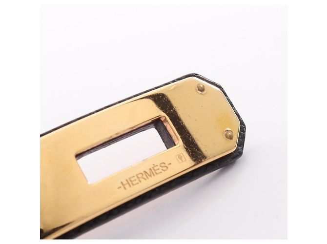 Hermès Hermes Kelly Pocket 18 Belt Schwarz Golden - Ansicht 8