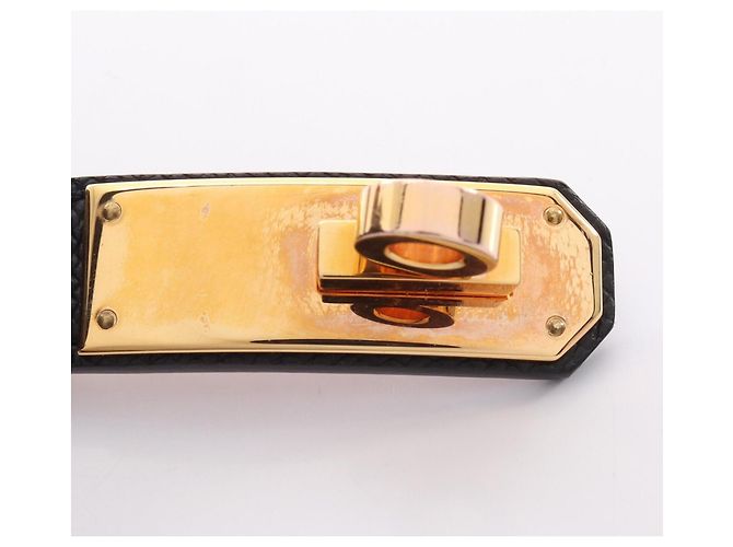 Hermès Hermes Kelly Pocket 18 Belt Schwarz Golden - Ansicht 9