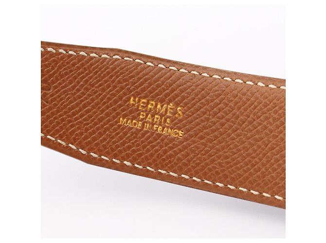 Hermès Hermes Constance H-Belt Castaño Negro Dorado - vista 4