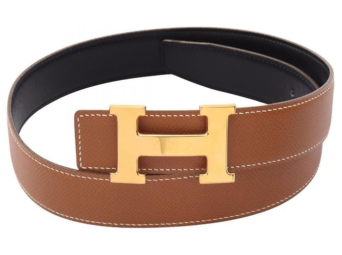 Hermès Hermes Constance H-Belt Castaño Negro Dorado - vista 6