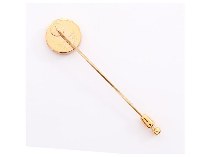 Hermès Hermes HERMES Korosso Nadelbrosche Accessoire Weiß Golden - Ansicht 2