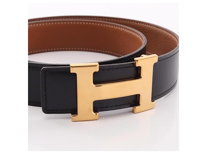 Hermès Hermes Constance H-Belt Marrone Nero D'oro - vista 2
