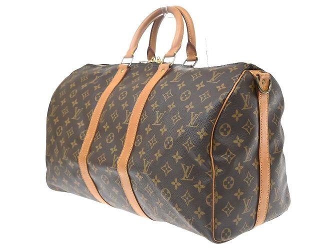 Louis Vuitton Keepall Bandoulière Monogram 45 Marrone - vista 3