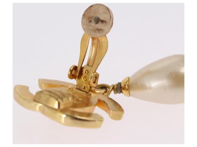 Chanel CC Dangle Clip-On Metal D'oro - vista 5