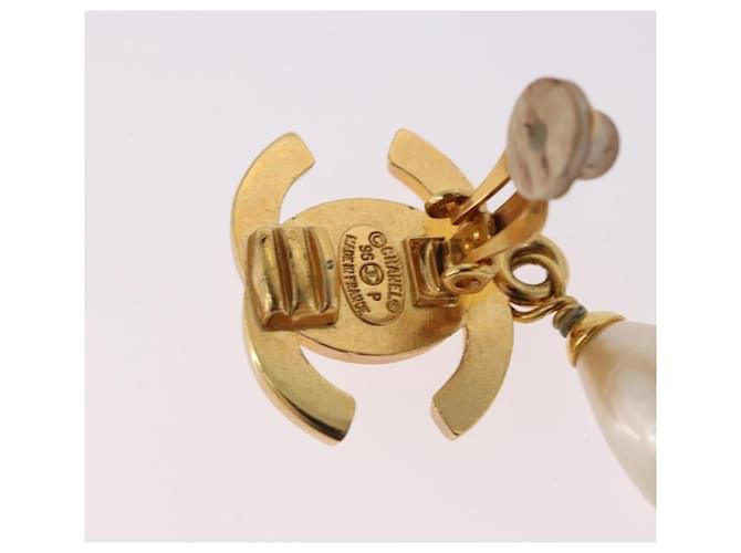 Chanel CC Dangle Clip-On Metal D'oro - vista 6