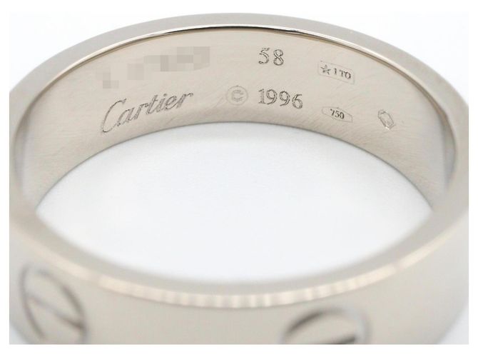 Cartier Love Ring aus 18K Weißgold Silber - Ansicht 3