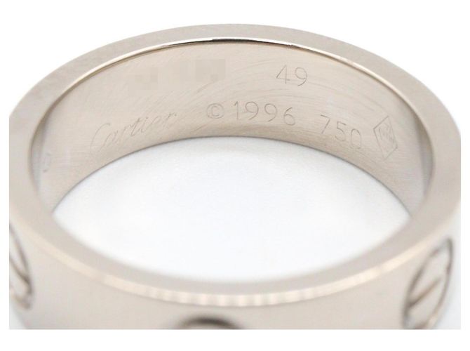 Cartier Love Ring aus 18K Weißgold Silber - Ansicht 3