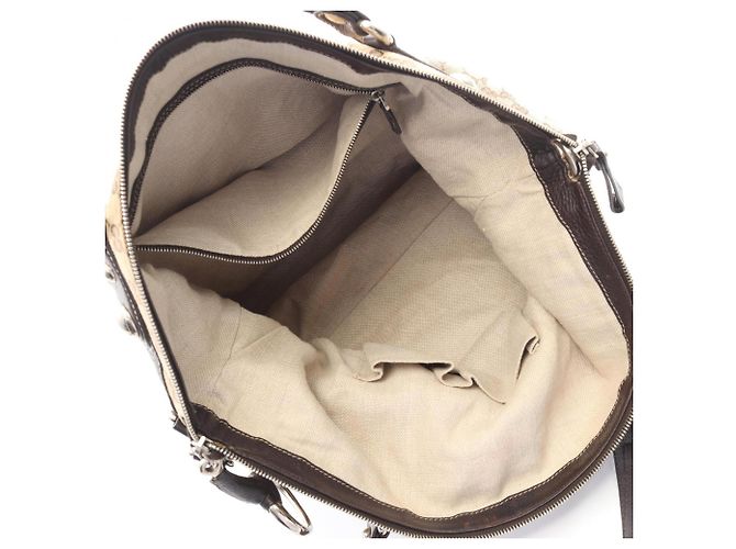 Gucci GG Canvas 2-Way Tote Bag Braun Beige - Ansicht 3