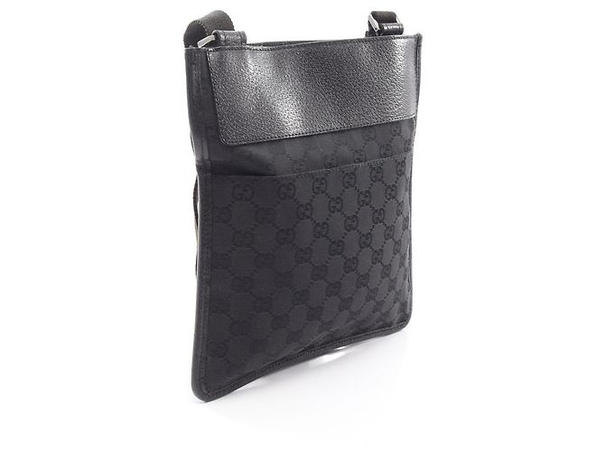 Borsa a Spalla Gucci GG Canvas Nero - vista 2