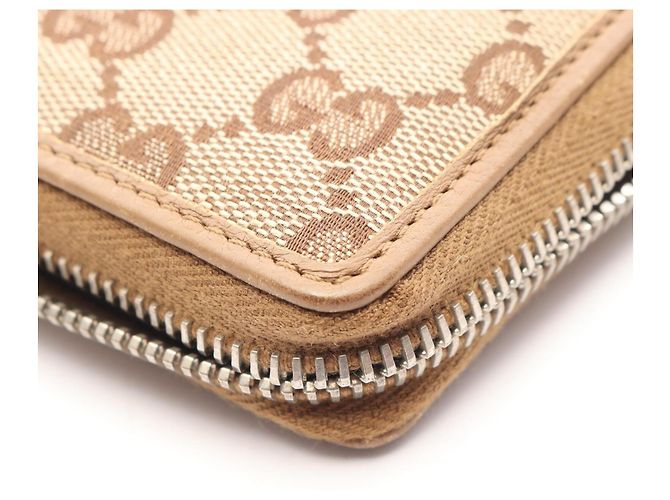 Gucci GG Canvas Bi-Fold Wallet Braun Beige - Ansicht 9