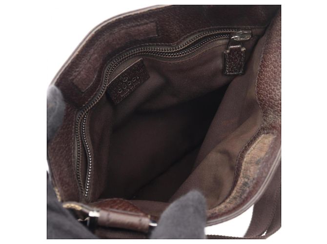 Borsa a Spalla Gucci GG Canvas Marrone Beige - vista 3