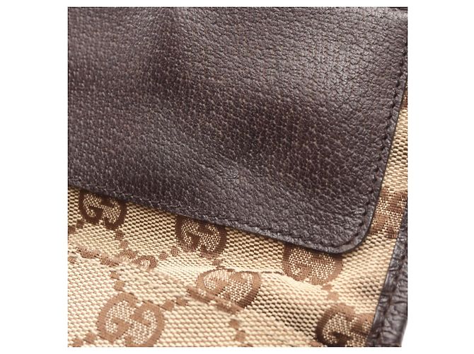 Borsa a Spalla Gucci GG Canvas Marrone Beige - vista 9