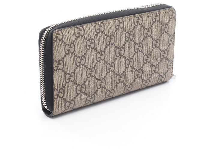 Gucci GG Supreme Bee Print Long Wallet Brown Multiple colors Beige - view 2