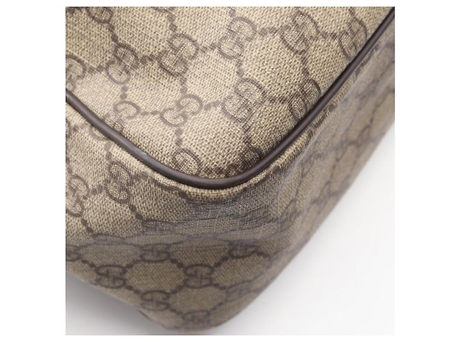 Borsa a Spalla Gucci GG Supreme Marrone Beige - vista 7