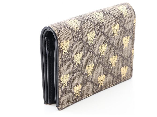 Gucci GG Supreme Bee Bifold-Geldbörse Beige - Ansicht 2