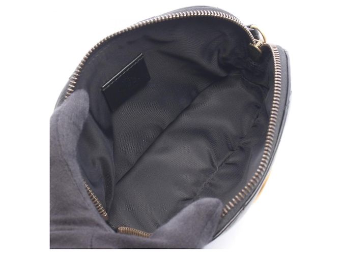 Pochette trapuntata Gucci GG Marmont Nero - vista 3