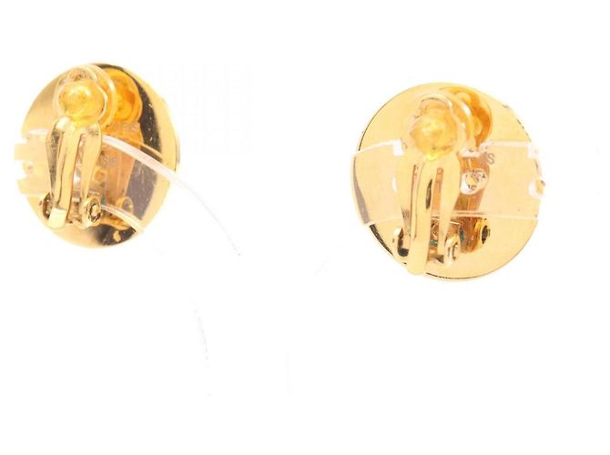 Hermès Hermes Sellier Clip-Ohrringe vergoldet Golden - Ansicht 2