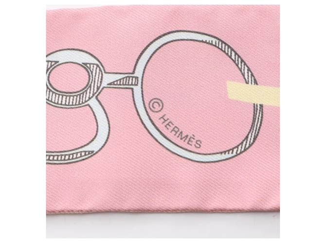 Hermès Sciarpa Hermes Twilly Do Re Boucles Rosa Multicolore - vista 4
